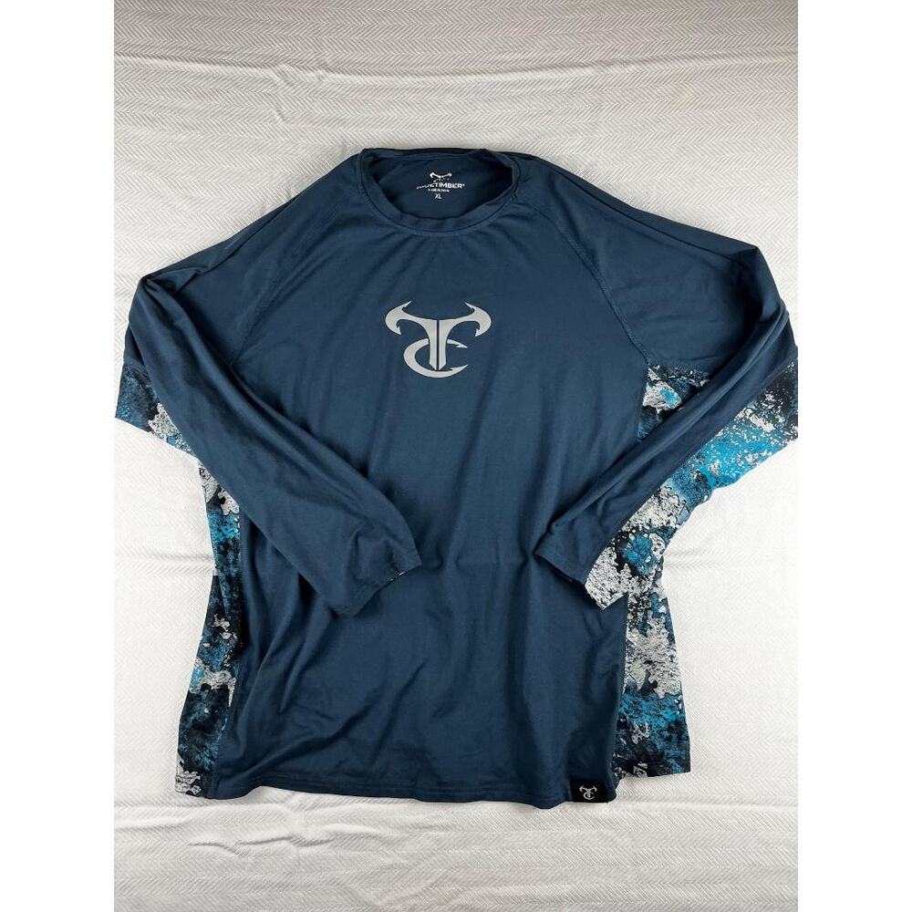 True Timber Blue Camo Long Sleeve Shirt XL Men’s Excellent o2/31